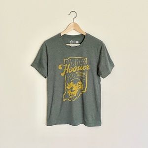 NEW The Shop Hoosier National Forrest Graphic Green T Shirt Adult size Medium
